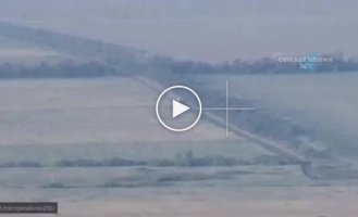 Russian ammunition truck hit a mine