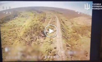 Direction Bakhmut. The work of the Ukrainian kamikaze drone