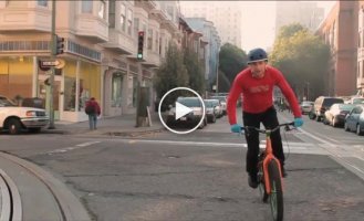 Danny Macaskill на велосипеде в Сан-Франциско