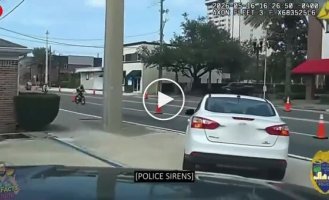A drunk driver broke into the Florida marathon route.