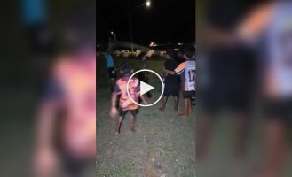 In Australia, children used a snake instead of a jump rope