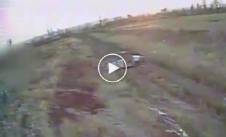 Ukrainian FPV drone filmed burnt bodies of occupiers and destroyed enemy golf carts