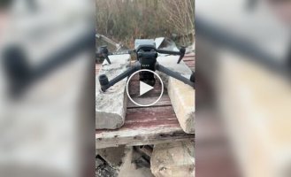 Unsuccessful take-off of a Ukrainian drone with a grenade drop, no one was hurt