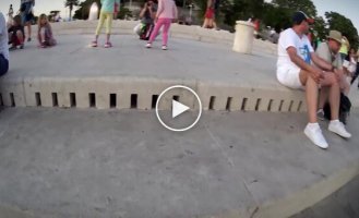 Musical embankment in Croatia