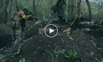 Clearing Russian positions in the Donetsk region from the first person of a Ukrainian military man