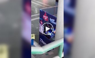 A Pakistani journalist accidentally filmed soda being poured from glasses back into bottles