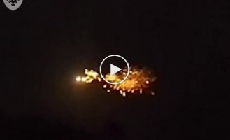 Night work of air defense forces against enemy martyrs