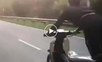Show me your coolest moped trick