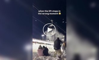 В Швейцарии хулиганы сломали подъемник и получили снежное наказание