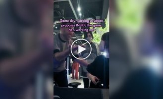 An original marriage proposal