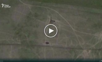 Последствия удара по аэродрому авиаучилища в оккупированном Луганске