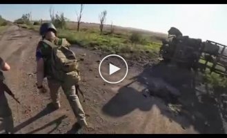Unsuccessful strike of Russian FPV kamikaze drone on Ukrainian military