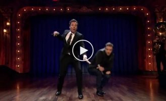 Justin Timbarlake и Jimmy Fallon читают рэп (0:50)