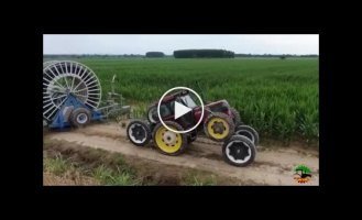 Why did the Italians attach two more pairs of wheels to the tractor