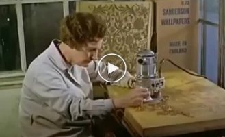 Wallpaper production in the 60s was a real art