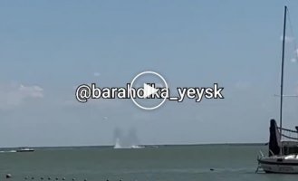 Russian Su-25 aircraft crashed into the sea in Krasnodar, Yeysk
