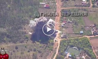 JDAM explosion in Zaporozhye region