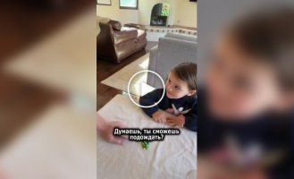 Will the girl eat the candy left near her?