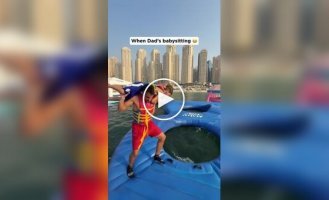 It's always more fun with dad