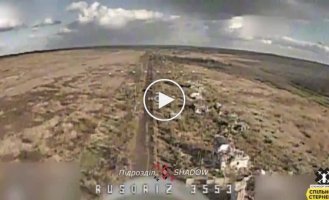 Ukrainian FPV drones attack Russian infantry in the Avdeevsky direction