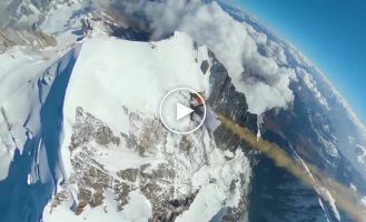Flying over Mont Blanc