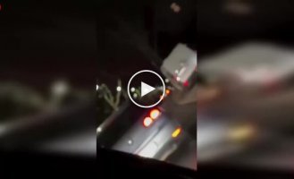 Феєрверк з автомобіля пішов не за планом