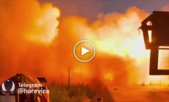 Ukrainian forces attacked Russian positions with captured Russian MLRS TOS-1A