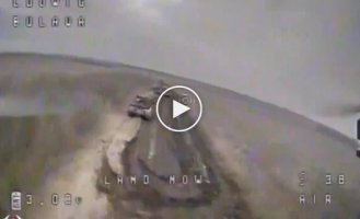 Wild Hornets drones attack enemy armored vehicles in the southern direction