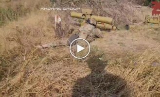 Khorne Group fighters were testing a captured Russian Fagot ATGM when something went wrong