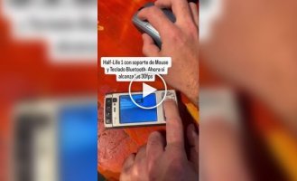 Half-Life played on an old Nokia phone