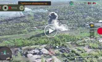 Ukrainian Armed Forces soldiers from the HIMARS MLRS hit a concentration of invaders near Krasnohorivka
