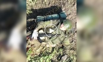 Раненый оккупант прострелил себе голову из автомата на Харьковщине