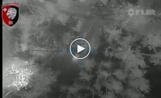 Fighters of the 63rd Separate Separate Brigade destroyed a Russian tank camouflaged in the forest with drone drops