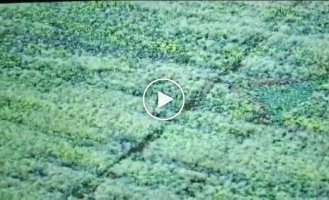 A Russian motorized assault aircraft at full speed gets caught in a wire trap and flies over the steering wheel