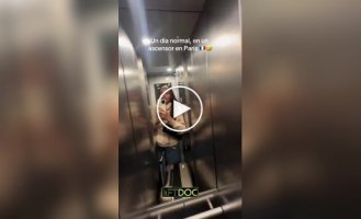 Paris has the narrowest elevator that only thin people can use