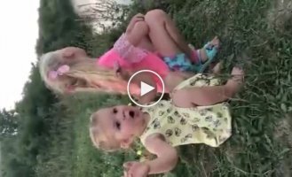 Children sing beautifully in nature