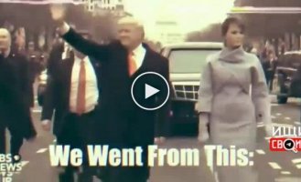 Donald Trump published his campaign video in which he compared his presidency to Biden's.