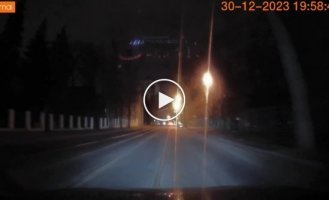 The moment of arrival in Kharkov at the Kharkiv Palace hotel was caught on camera