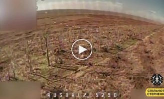 The Russian had a close encounter with a kamikaze drone