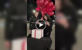 The surprise didn't go according to plan