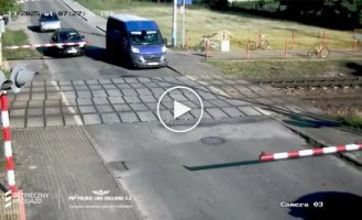 Polish folk pastime of crawling under a train