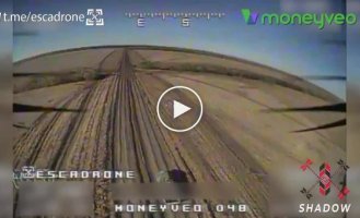 Kamikaze drone hits a truck