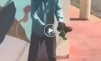 Хорошее настроение у дедушки