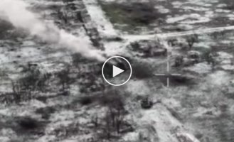 Detonation of ammunition of a Russian infantry fighting vehicle in the Zaporozhye direction