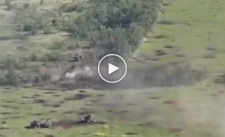 The retreat of the orcs after the first volleys from the Ukrainian military