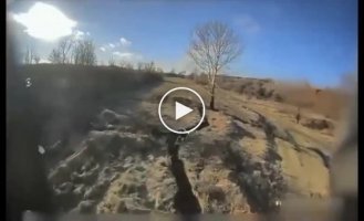 Kamikaze drone caught an occupier smoking cannabis in a trench