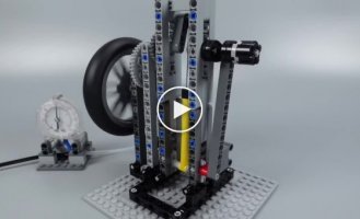 Amazing air powered piston engines built from Lego bricks