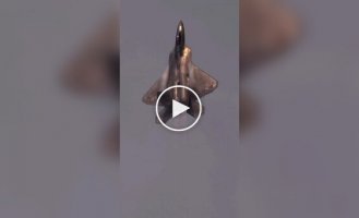 Military beauty in the sky: F-22 Raptor multirole fighter