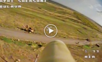 Presidential Brigade soldiers eliminated an occupier on a motorcycle with a kamikaze drone