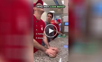 Six reasons why the kitchen is considered a woman's place were filmed
